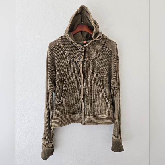 Free People Olive Bomber Jacket - Picture 8 of 16
